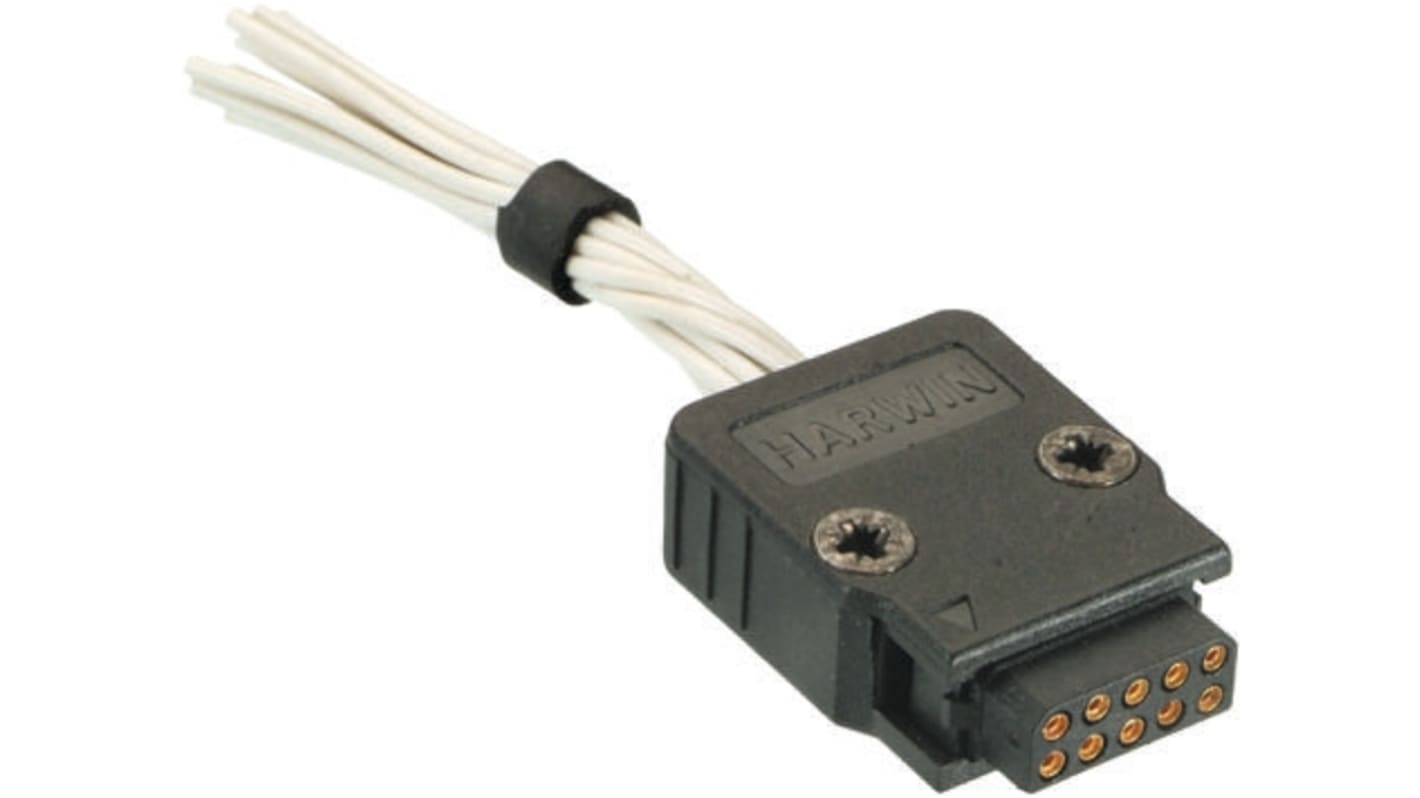Obudowa złącza 10-pinowe 2-rzędowe raster: 2mm HARWIN Żeński Montaż na kablu M180 Złącze podłączane do płytki, złącze