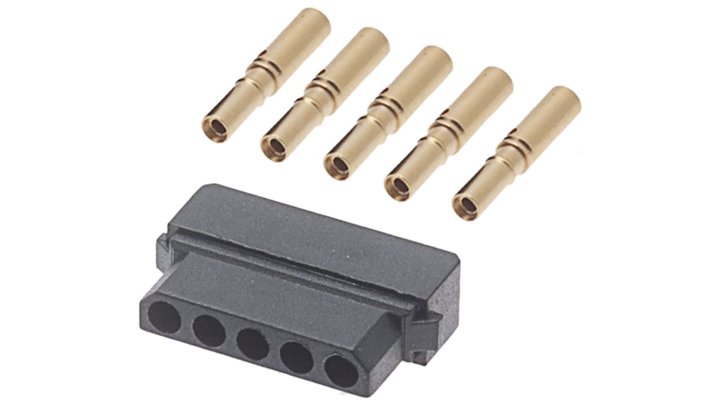 HARWIN Datamate Connector Kit Containing 5 way SIL Female Shell, Crimps