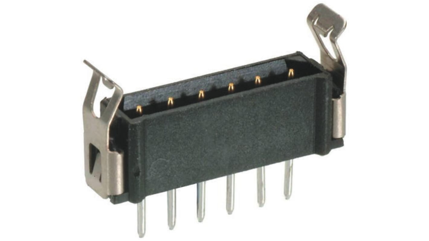 Conector macho para PCB HARWIN serie Datamate L-Tek de 6 vías, 1 fila, paso 2.0mm, para soldar, Montaje en orificio