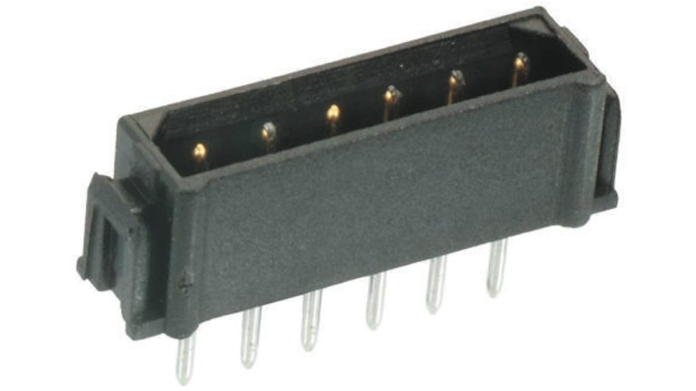 HARWIN Datamate L-Tek Series Straight Through Hole PCB Header, 2 Contact(s), 2.0mm Pitch, 1 Row(s), Shrouded