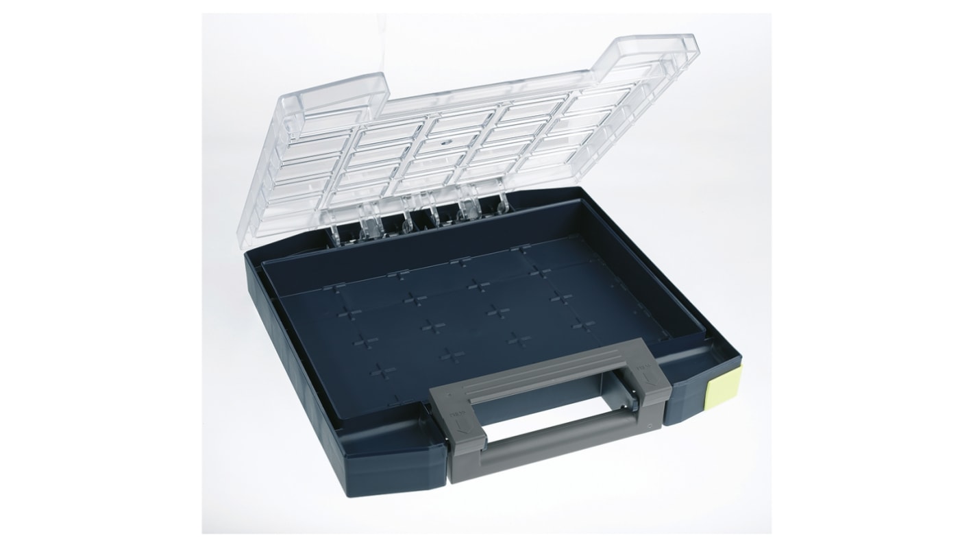 Caja organizadora Raaco de PC, PP Azul, 298mm x 284mm x 55mm