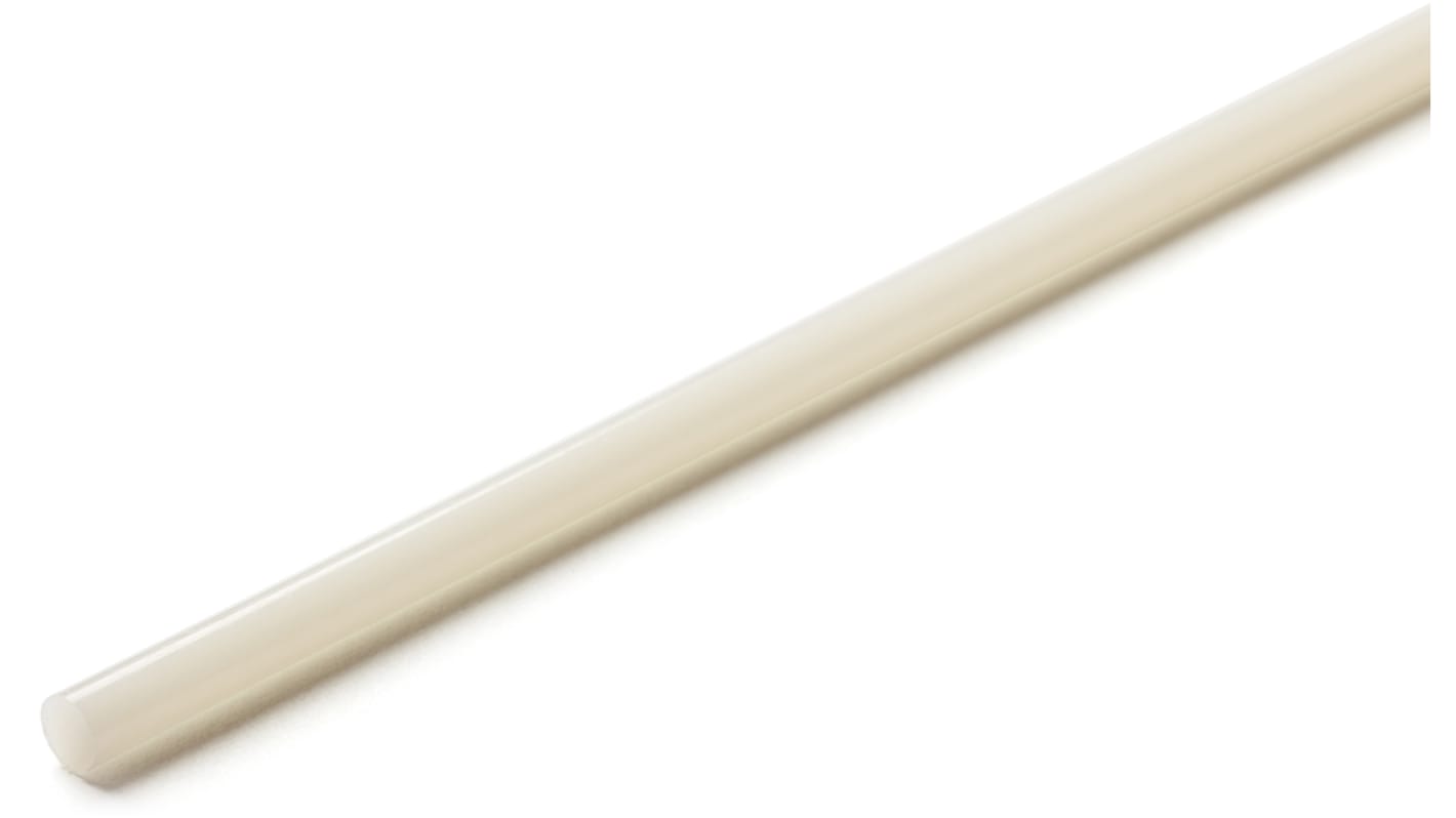 RS PRO White Nylon Rod, 500mm x 150mm Diameter