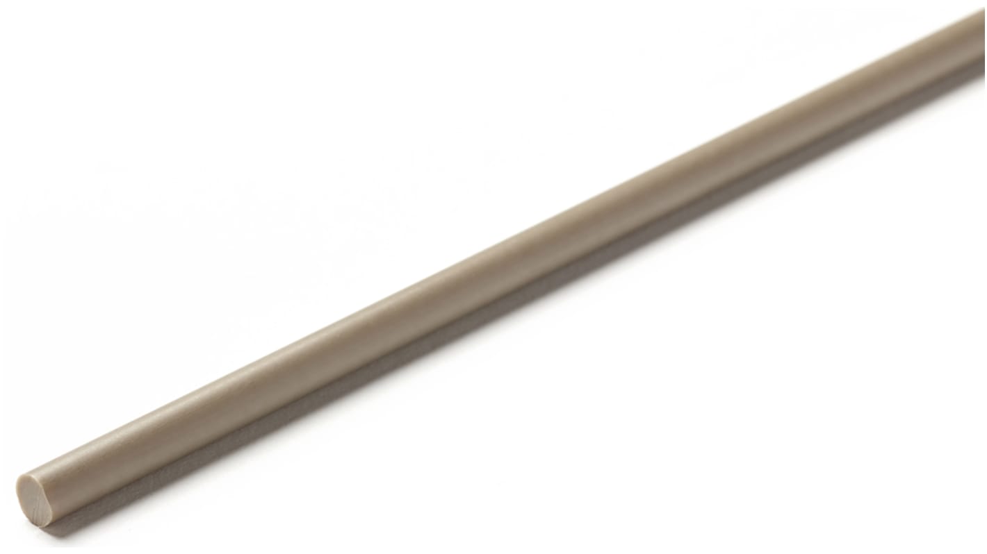 RS PRO White Acetal Rod, 1m x 8mm Diameter