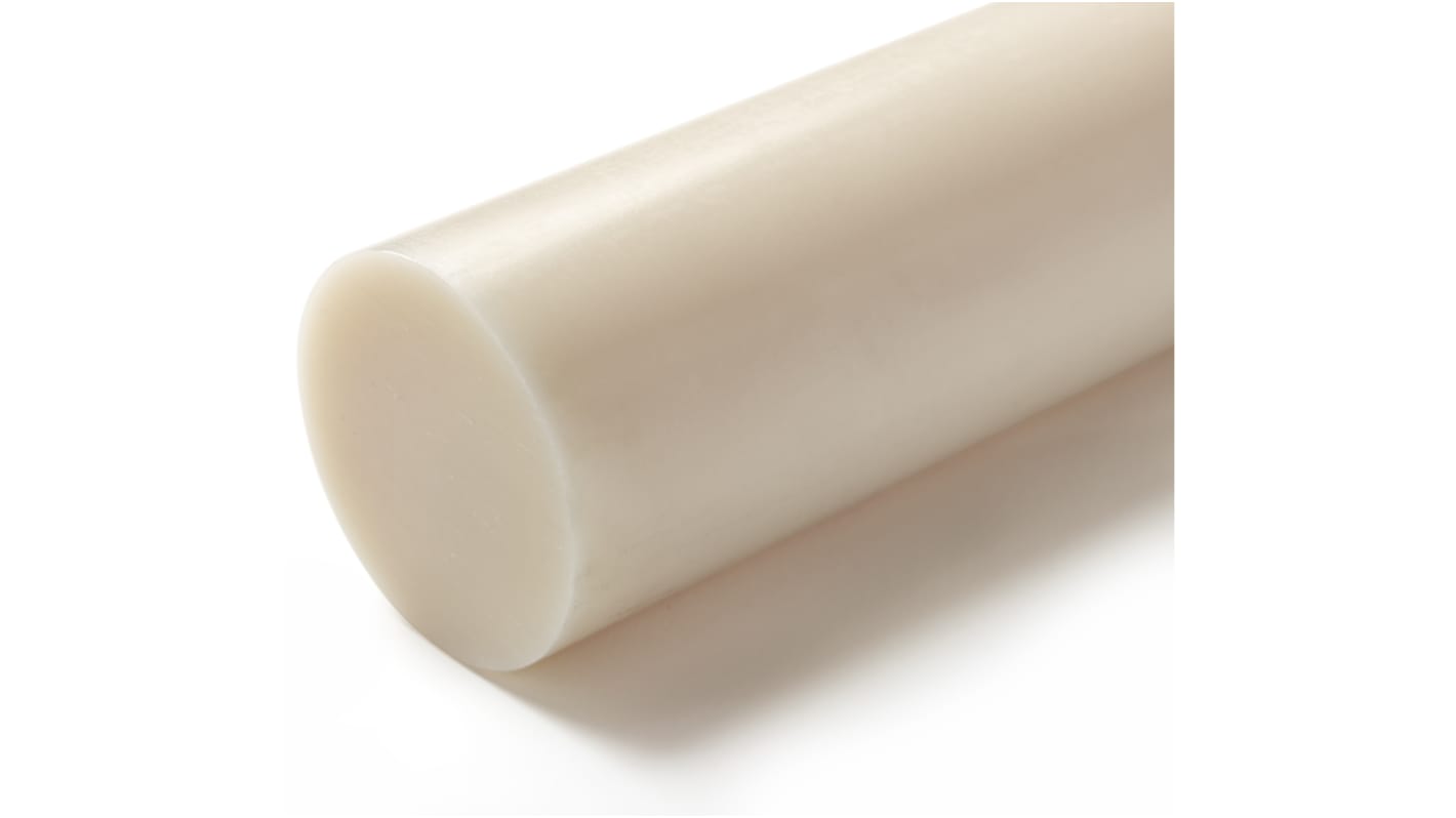 RS PRO Nylon-Rundstab, Nylon 1.15g/cm³, Ø 125mm x 500mm