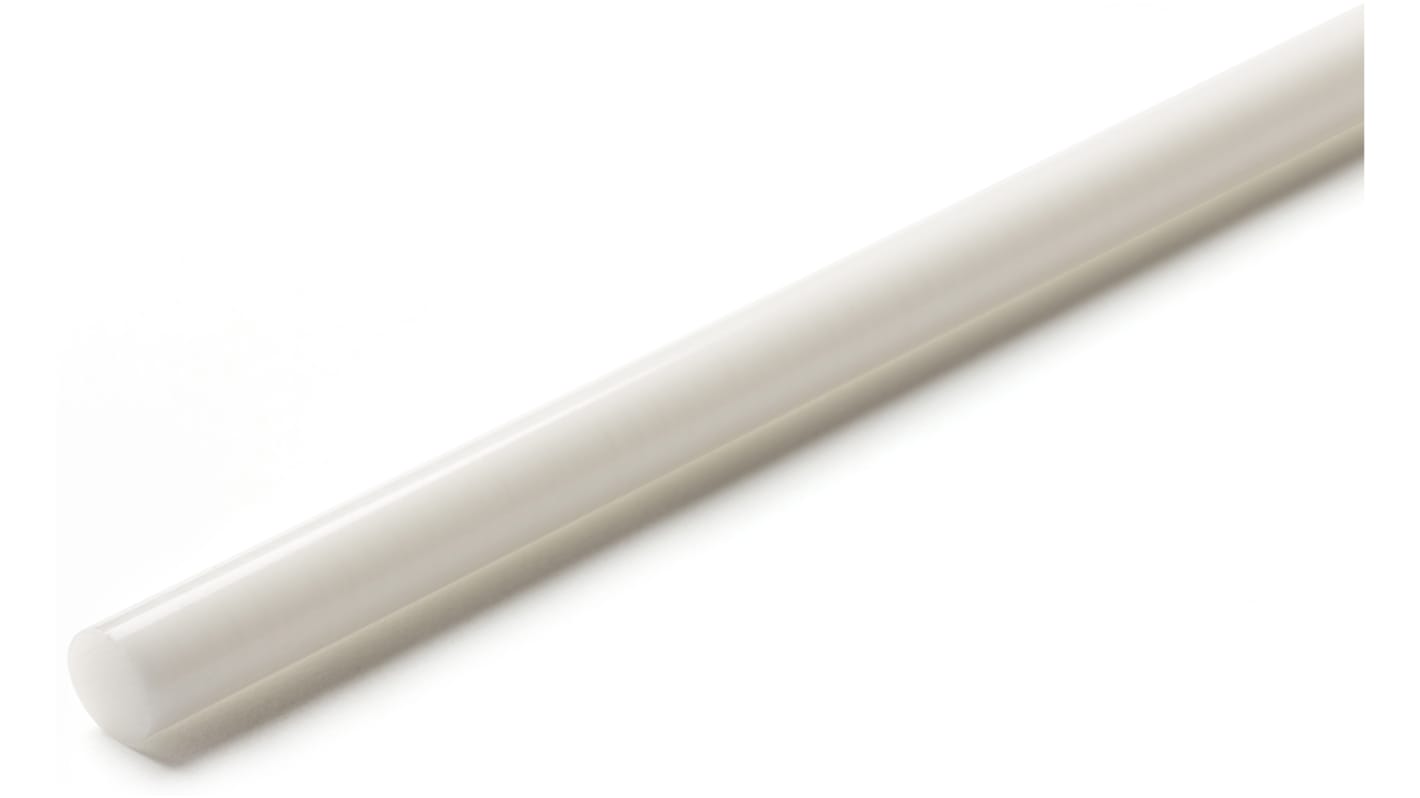 Varilla de acetal, Blanco, 1m x 56mm