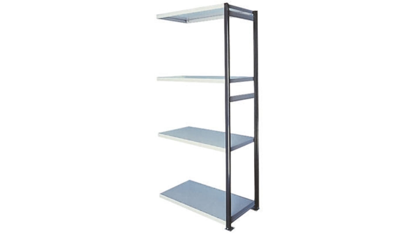 RS PRO Steel Grey Modular Shelving Open Extension Bay, 2100mm, 1000mm x
