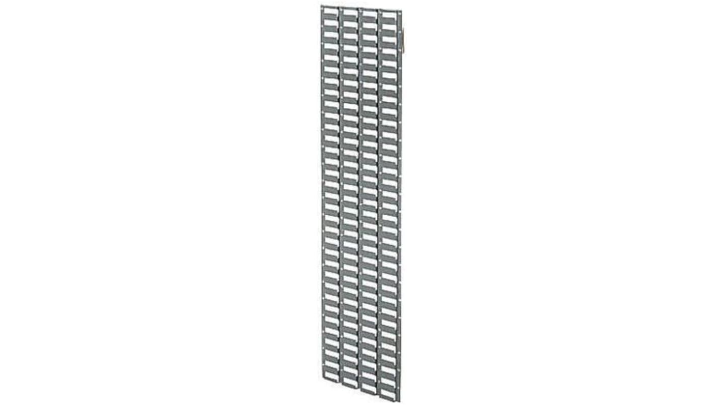 RS PRO Grey Modular Shelving Steel Louvre Panel, 400mm