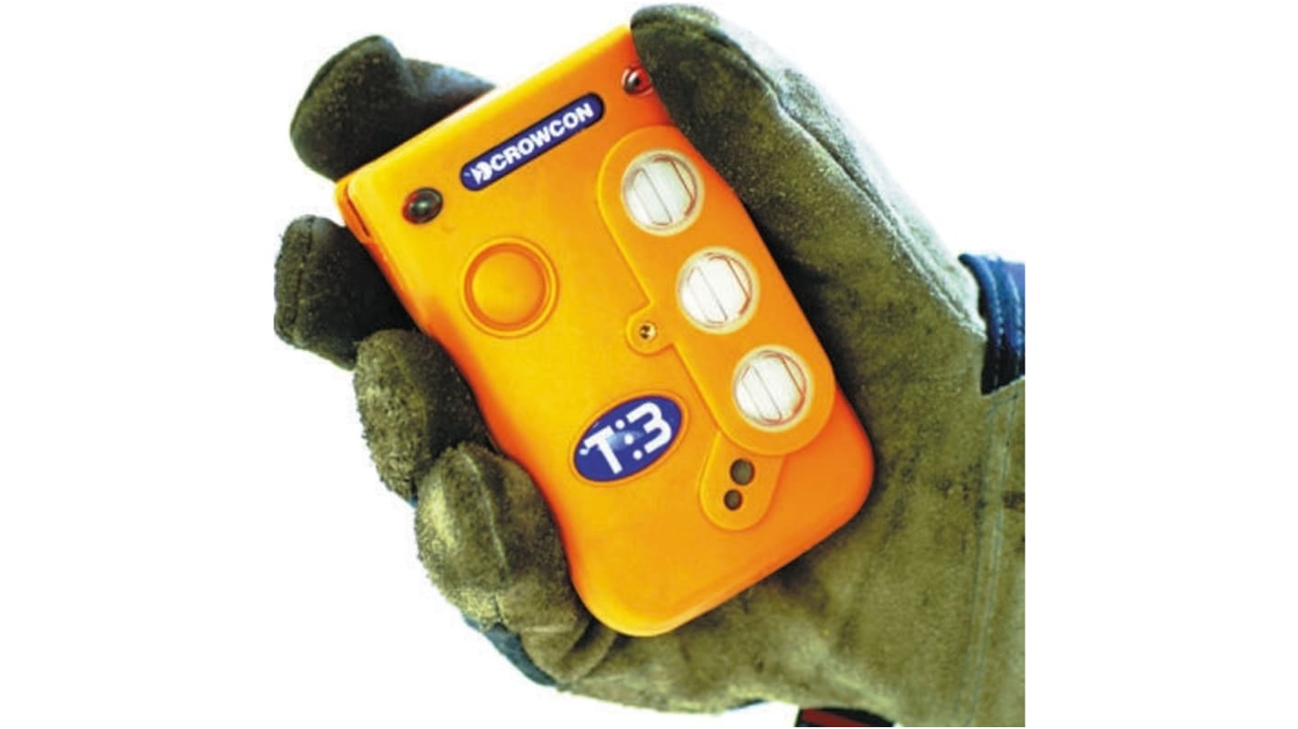 Crowcon Personal Gas Monitor for Carbon Monoxide, Flammable, Hydrogen Sulphide, Oxygen Detection, Audible Alarm - RS