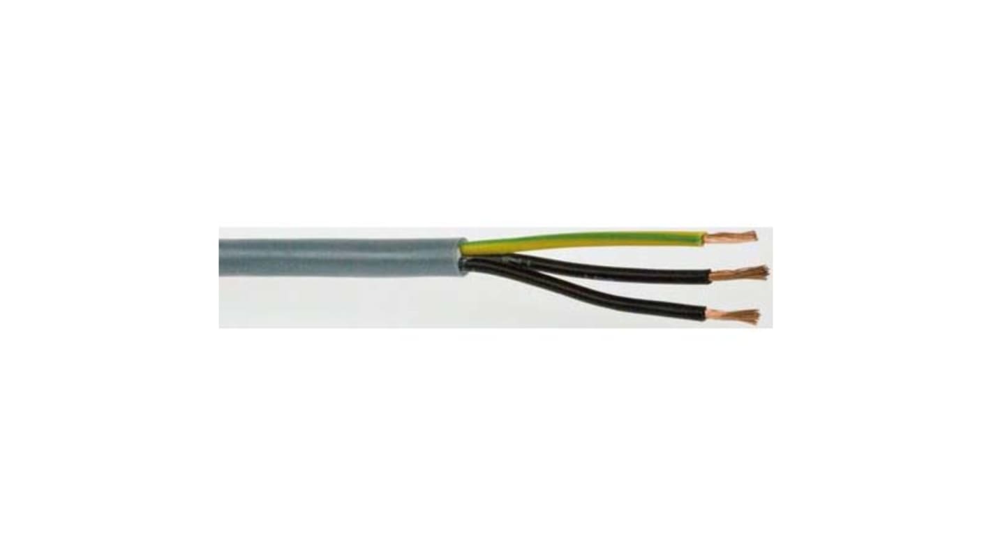 Câble de commande YY RS PRO, 5 x 1,5 mm², 15 AWG Gris, 50m