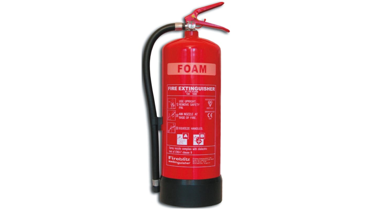 Fireblitz 6L AFFF Foam Fire Extinguisher for Electrical, Vehicle (A, B)