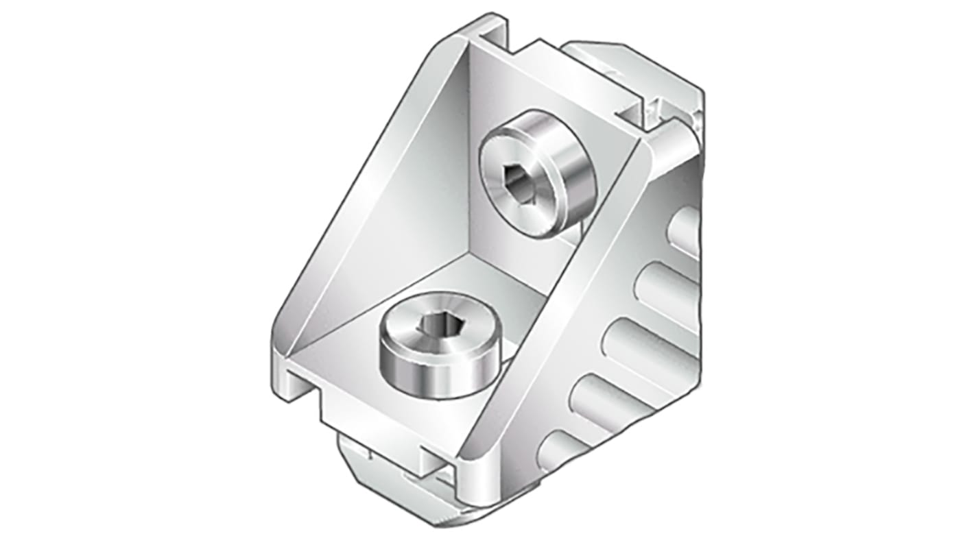 Bosch Rexroth M8 Angle Bracket Connecting Component, Strut Profile 45 mm, Groove Size 10mm