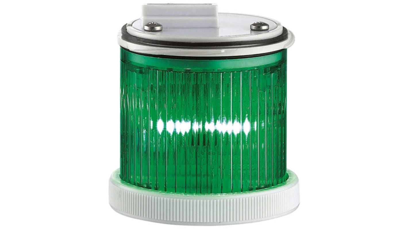 Segnalatore Sirena, Verde, 110/240 V c.a., 24 V c.c., Ø base 55mm, h 47mm