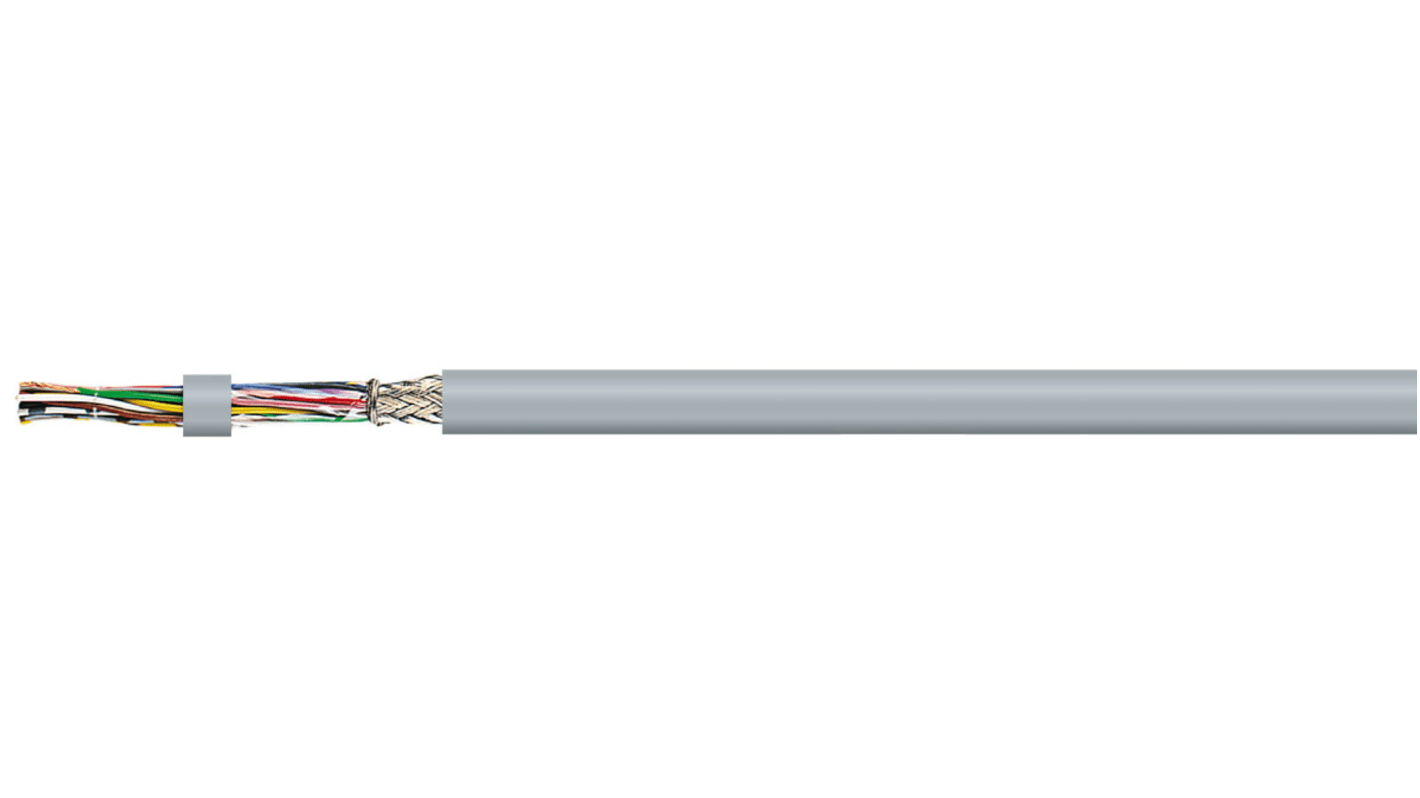 CAE Groupe HIFLEX-CY-P CY Control Cable, 6 Cores, 0.34 mm², Screened, 50m, Grey PVC Sheath, 22 AWG