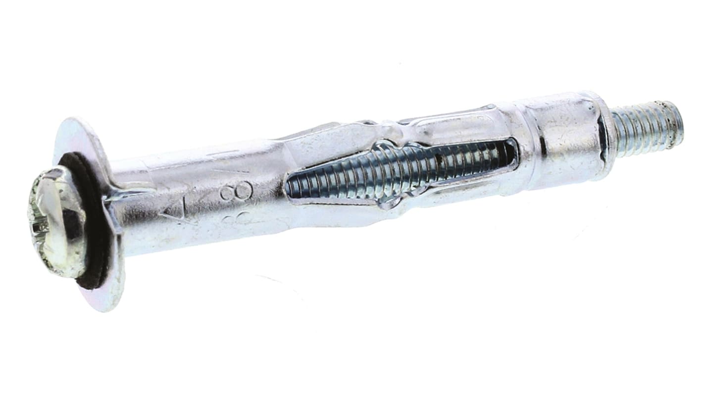 SM04038 RawlPlug Steel Expanding Bolt Cavity Fixing, 8mm fixing hole