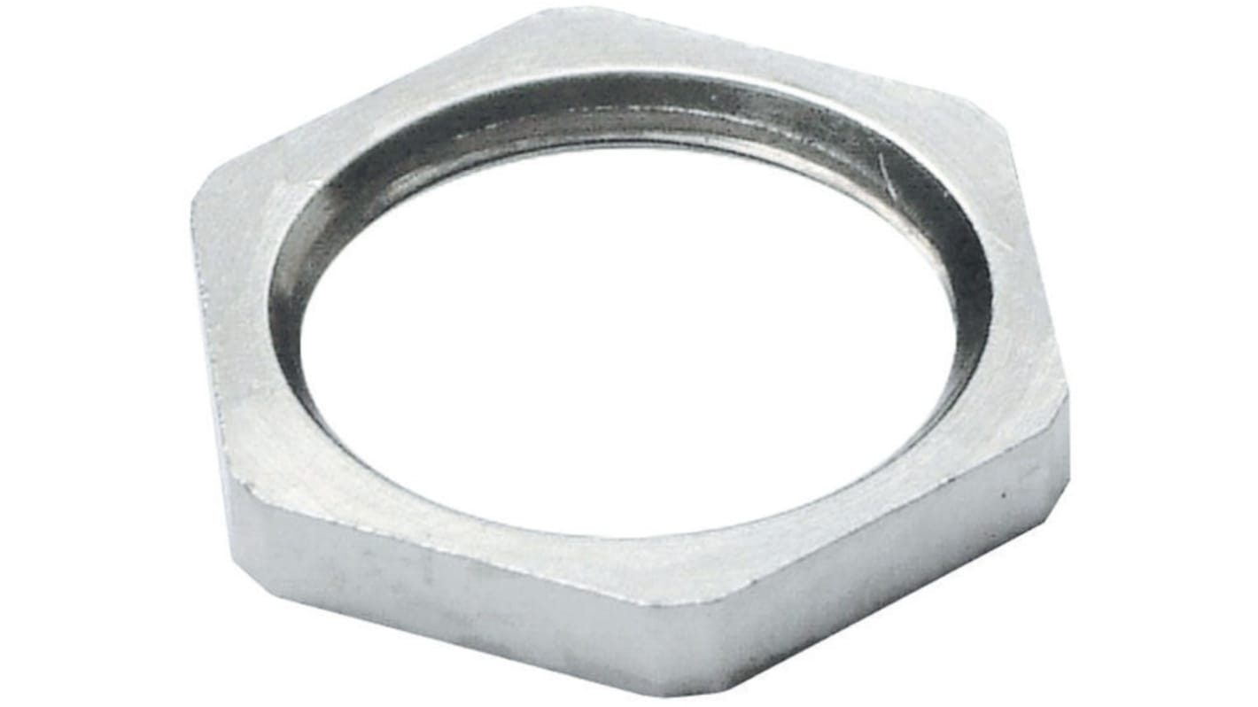 SIB Nickel Nickel Plated Brass Cable Gland Locknut, M40 Thread