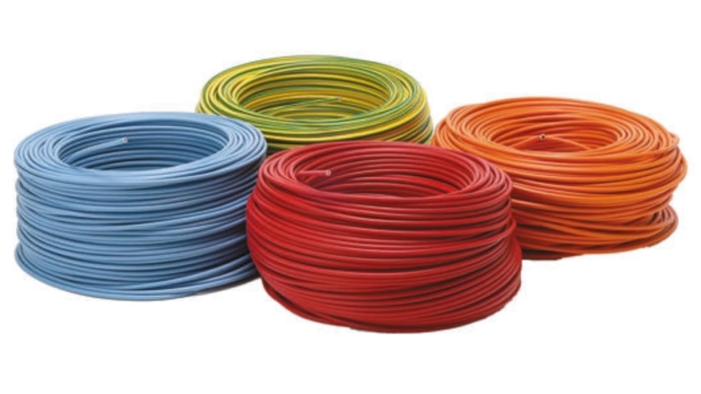 RS PRO Red 6 mm² Hook Up Wire, 9 AWG, 100m, PVC Insulation