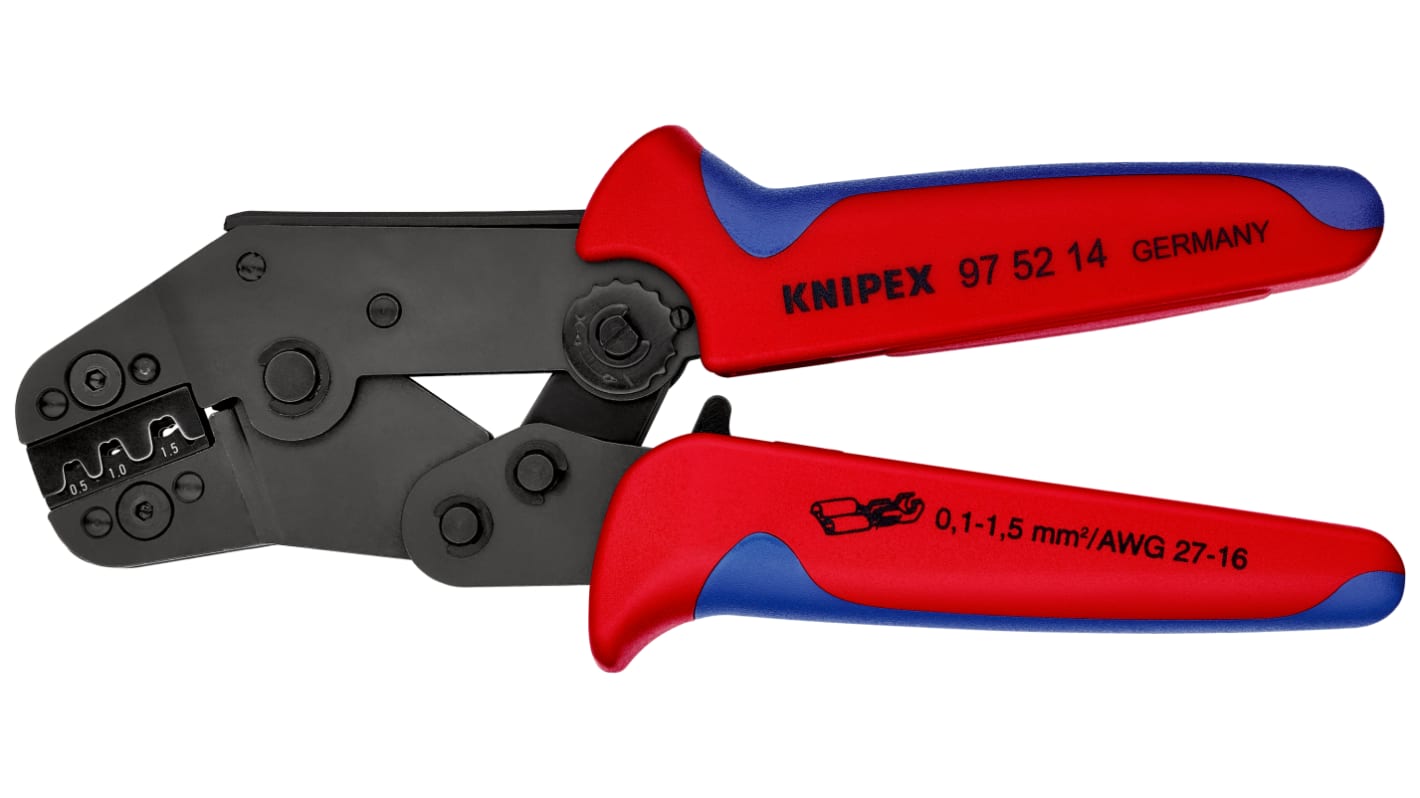 Krimpovací nástroj, celková délka: 195 mm Knipex