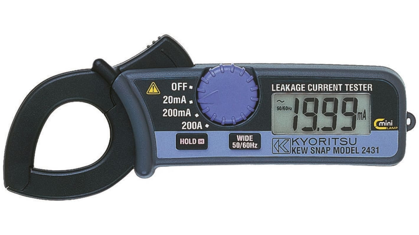 Kyoritsu Clampmeter, Max Current 200A ac CAT III 300 V