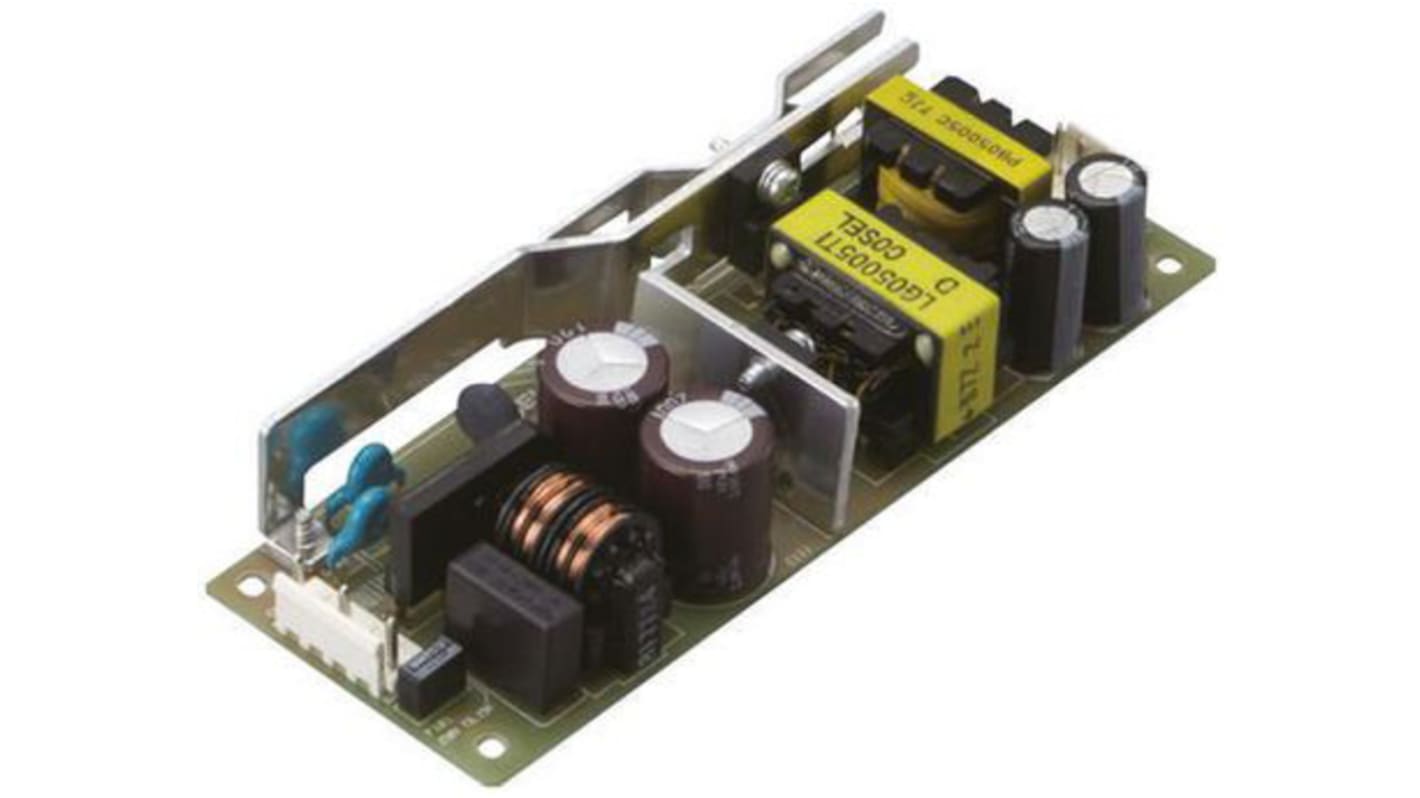 Cosel Switching Power Supply, LGA50A-12, 12V dc, 4.3A, 51.6W, 1 Output, 85 → 132V ac Input Voltage