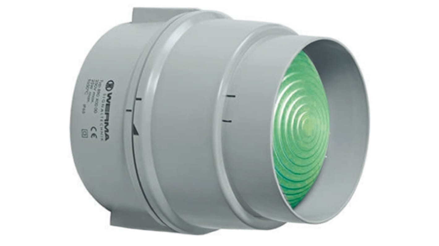 Indicador luminoso Werma serie BWM 890, efecto Constante, LED, Verde, alim. 115 V ac