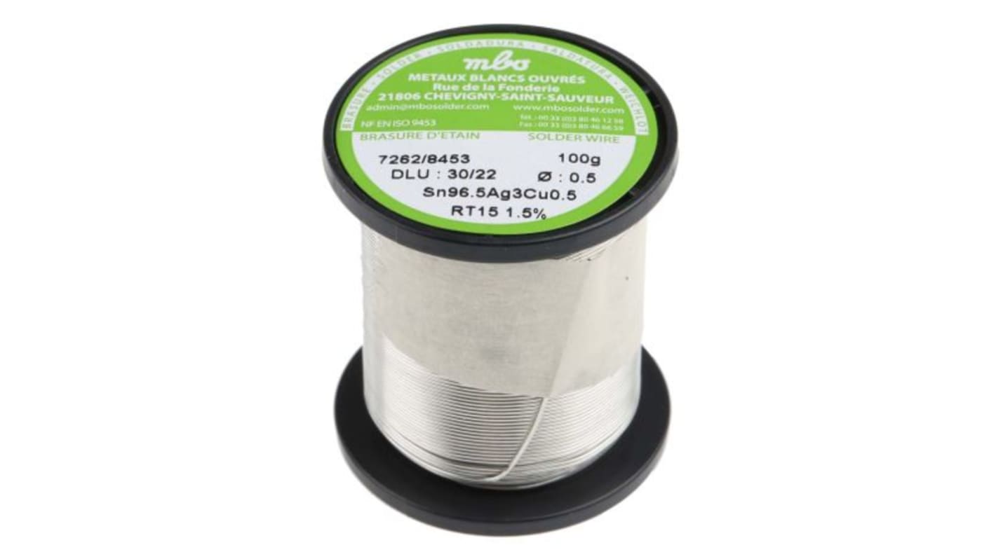 MBO Wire, 0.35mm Lead Free Solder, 217°C Melting Point