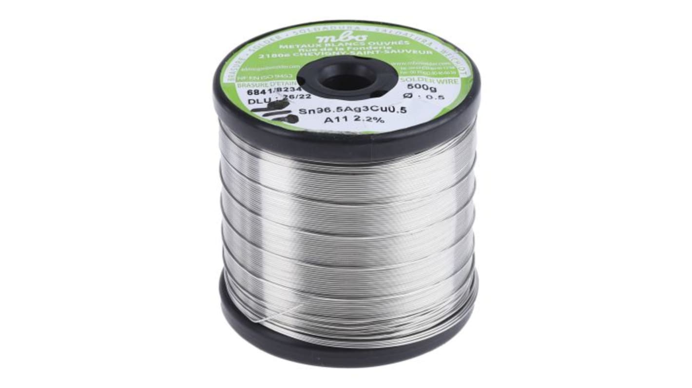 MBO Wire, 0.5mm Lead Free Solder, 217°C Melting Point
