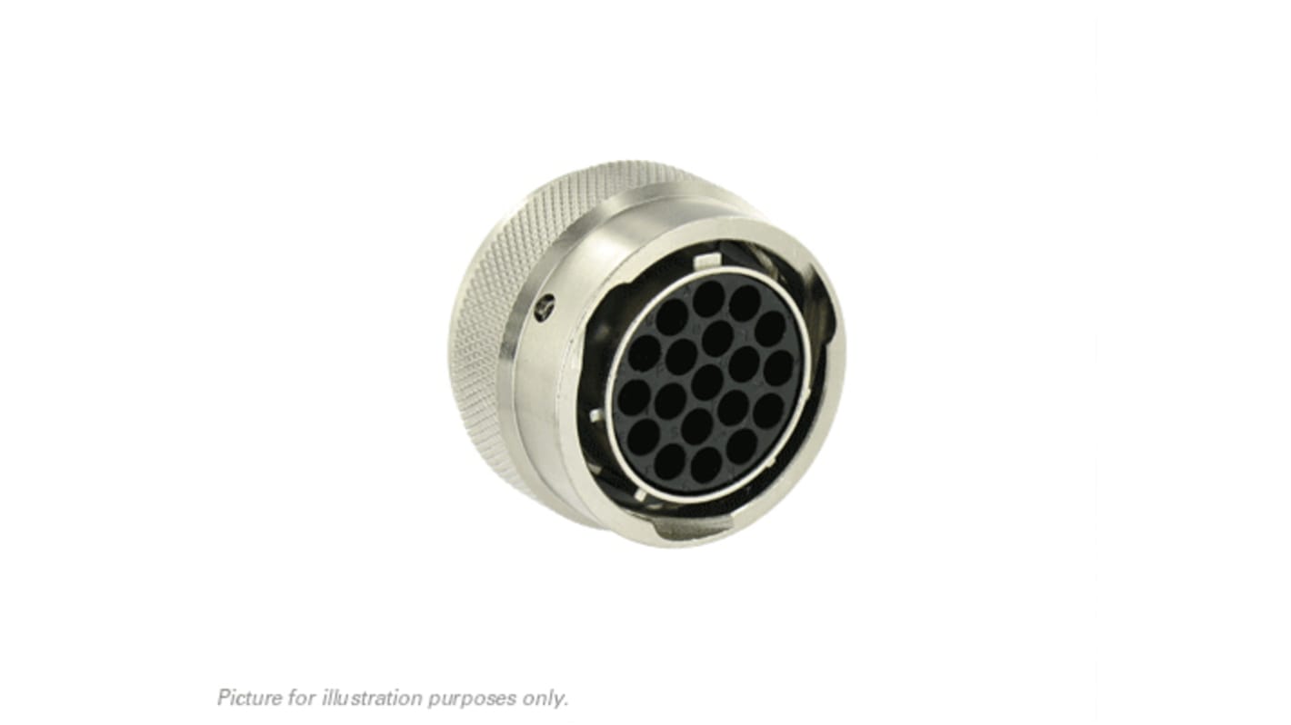 Souriau Circular Connector, 19 Contacts, Cable Mount, Socket, Female, IP68, IP69K, UT0 Series