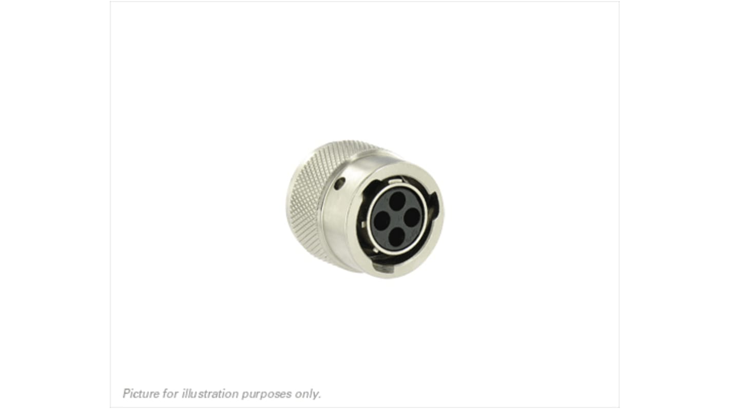 Souriau, UTO 4 Way Cable Mount MIL Spec Circular Connector Plug, Socket Contacts