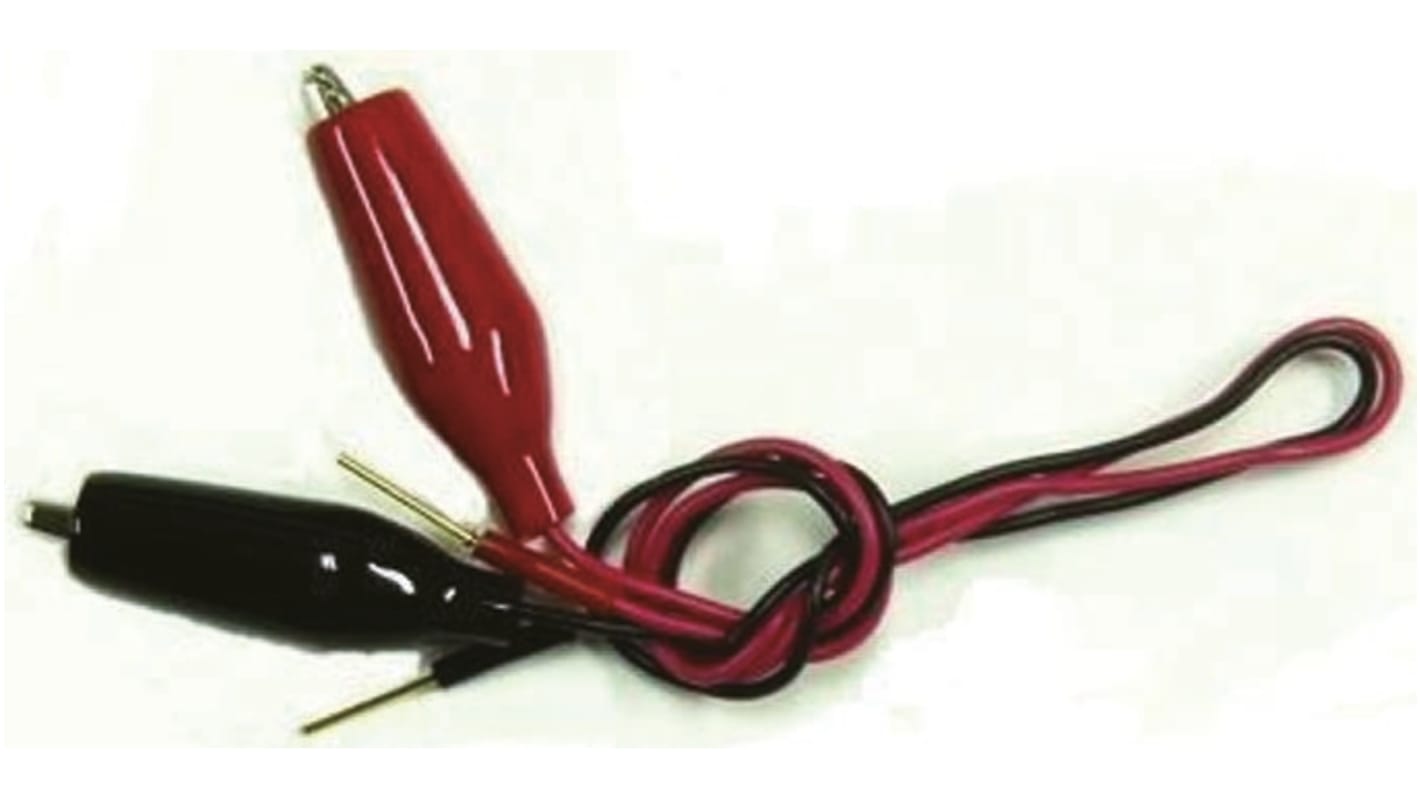 テイシン電機 4 mmコネクタテストリード, 黒 , 赤, 25cm