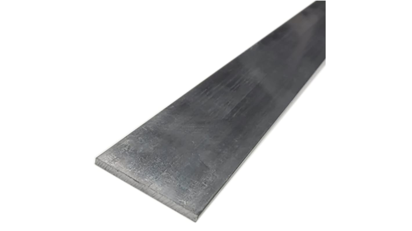 Barre plate Aluminium, l. 1pouce H. 1/4pouce, L 24pouce