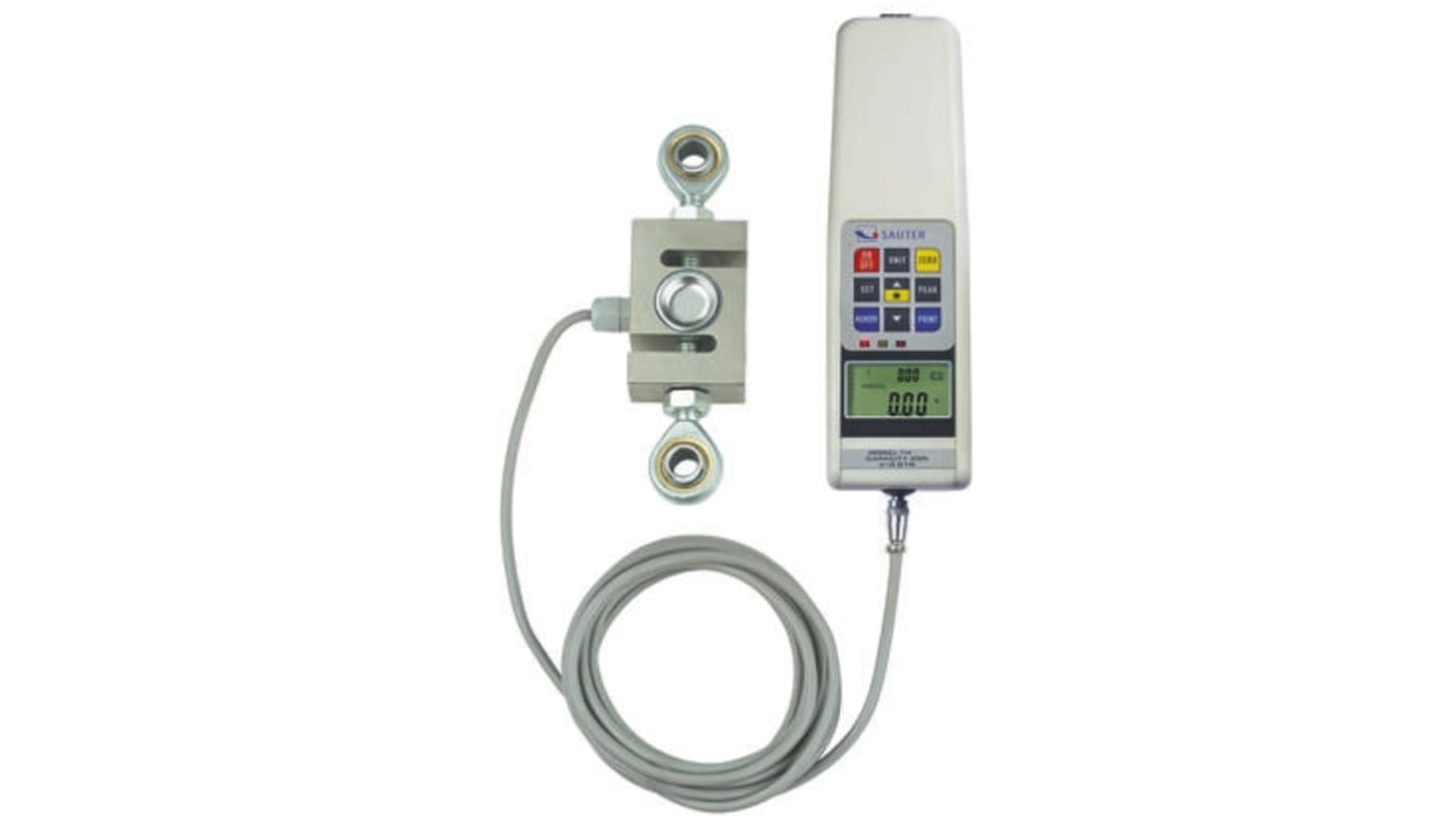 Sauter FH 2K. Force Gauge 2000Hz RS232, Range: 2000N, Resolution: 1 N, With RS Calibration