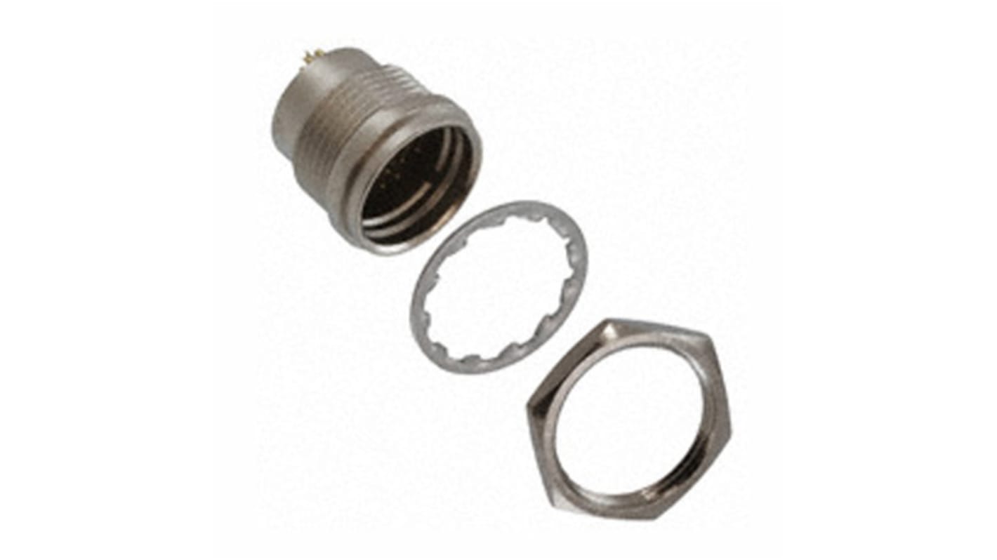 Hirose Circular Connector, 20 Contacts, Panel Mount, Micro Connector, Socket, Male, HR25 Series