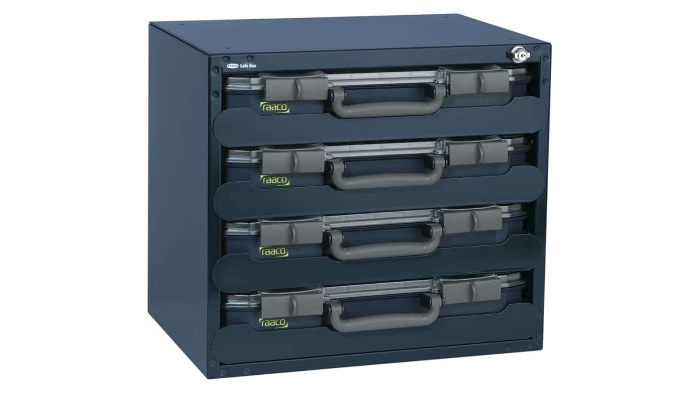 Raaco Grey PC Compartment Box, 403mm x 451mm x 330mm