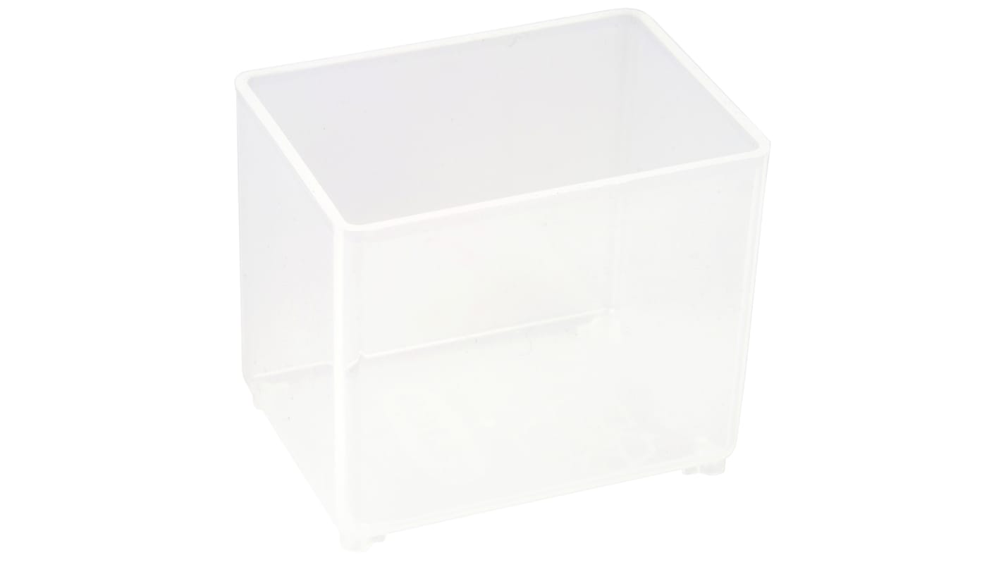 Caja organizadora Raaco de PP Transparente, 39mm x 55mm x 47mm