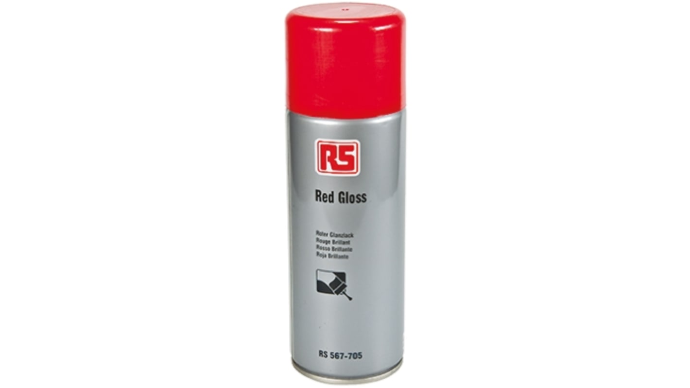 RS PRO 400ml Red Gloss Spray Paint