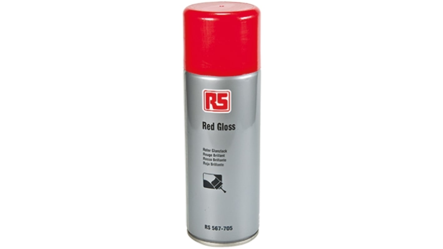 RS PRO Sprühfarbe Rot Glänzend, 400ml