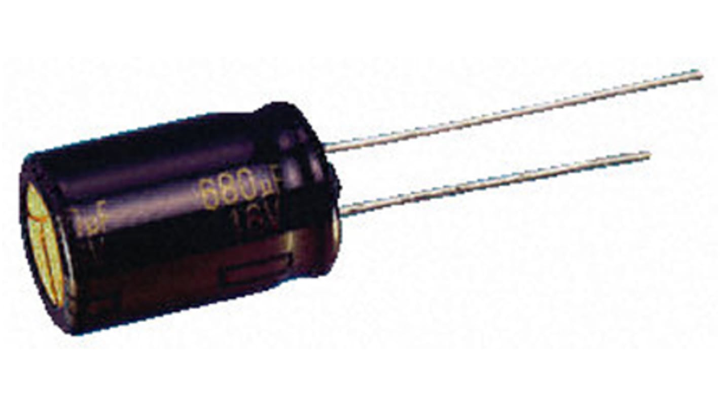 Panasonic 6.8μF Aluminium Electrolytic Capacitor 35V dc, Radial, Through Hole - EEAFC1V6R8