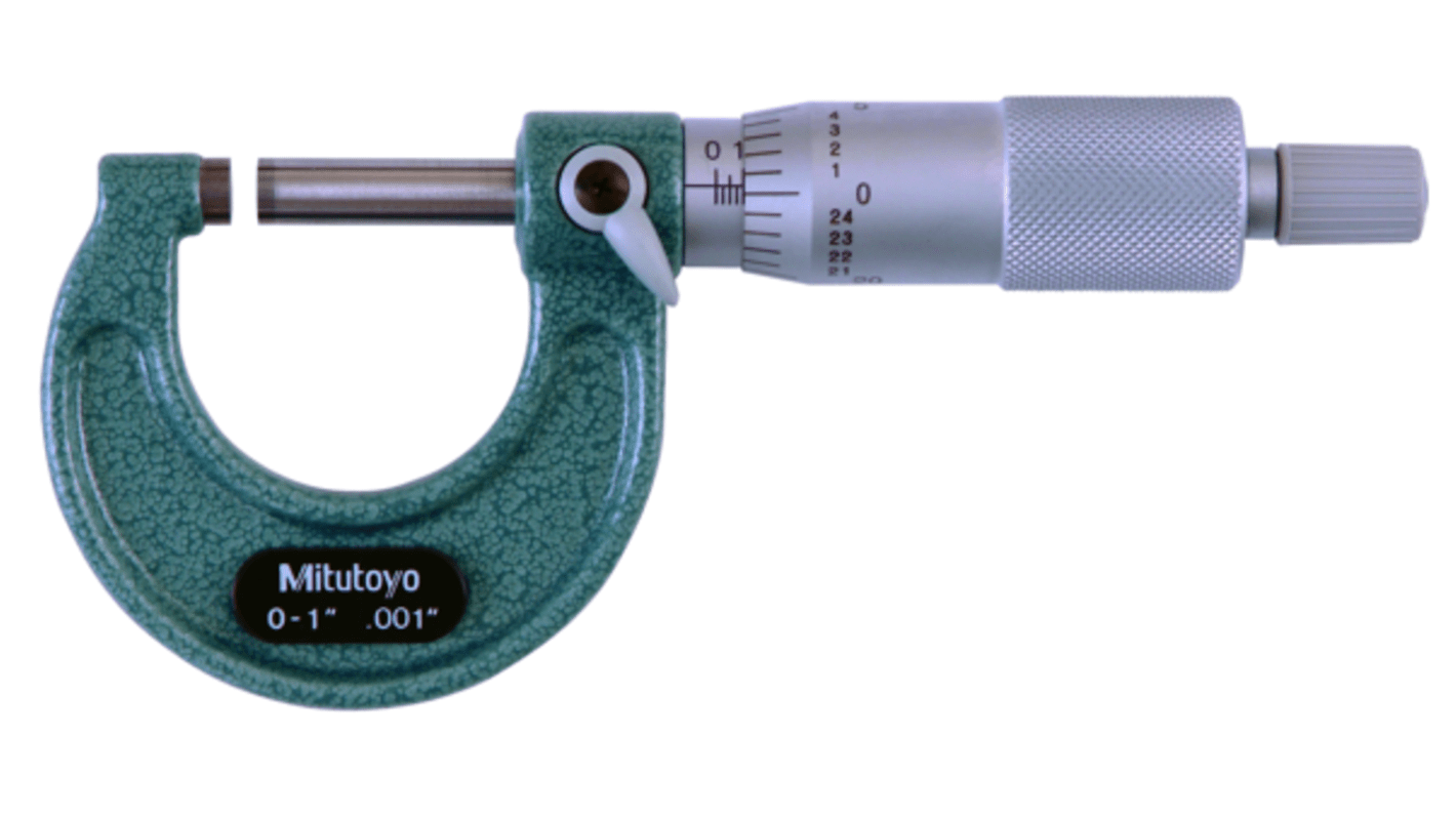 Mitutoyo 103-177 External Micrometer, Range 0 →1 in