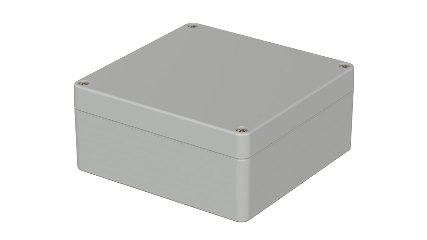 Bopla Euromas Series Light Grey Polycarbonate Enclosure, IP66, IK07, Light Grey Lid, 122 x 120 x 55mm