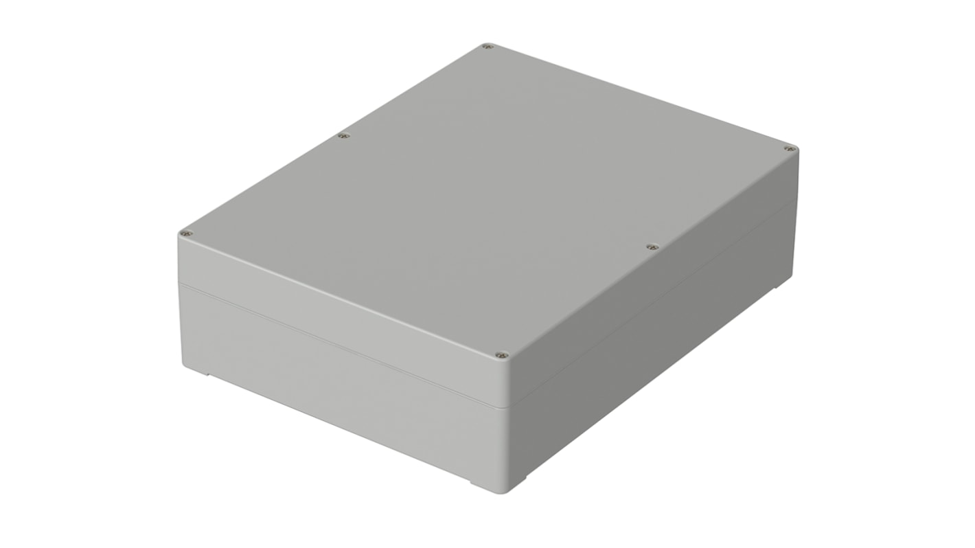 Bopla Euromas Series Light Grey Polycarbonate Enclosure, IP65, IK07, Light Grey Lid, 300 x 230 x 85mm