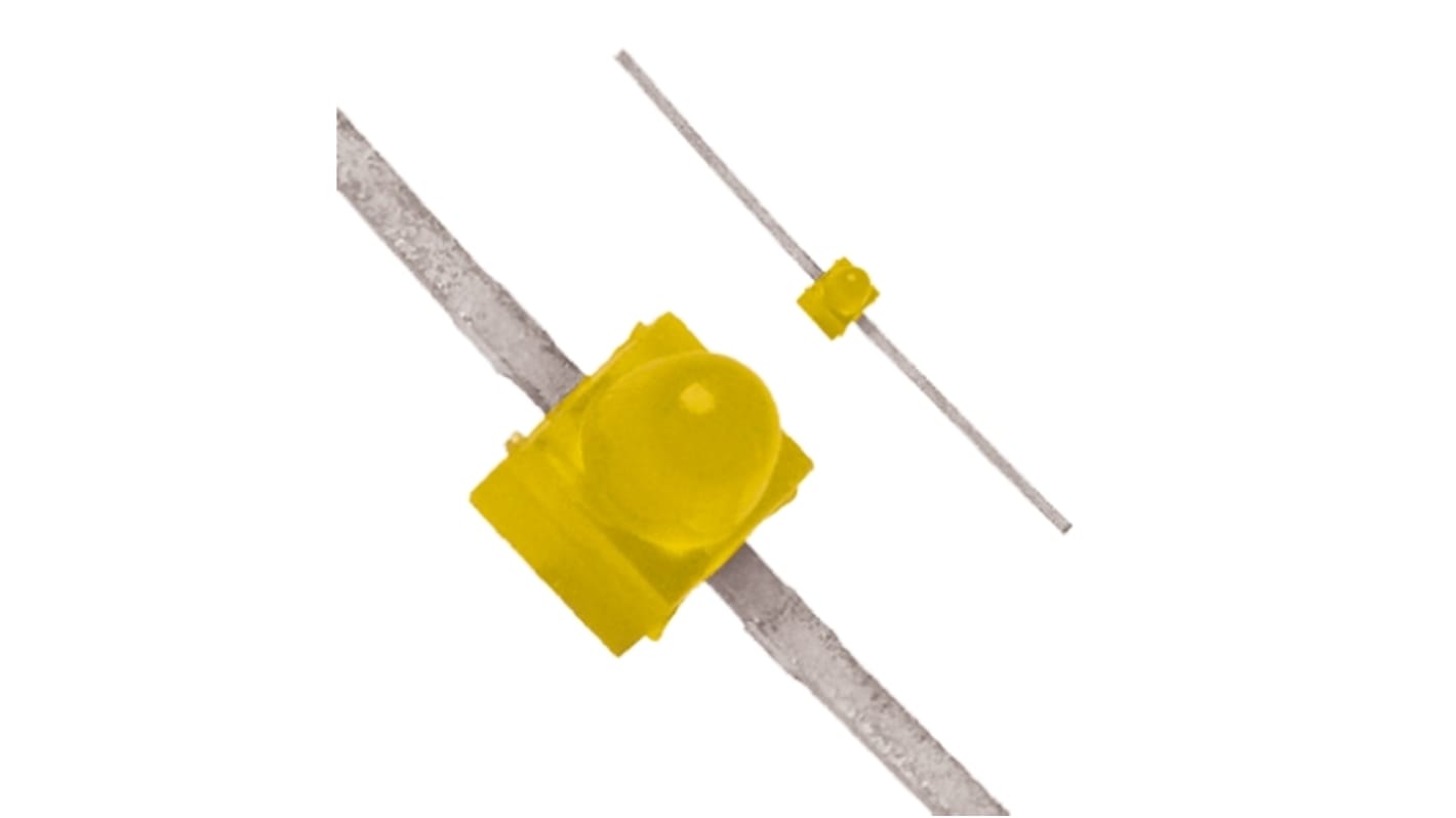 LED, THT, Żółty, 2-Pin, 2 V, 90°, Broadcom