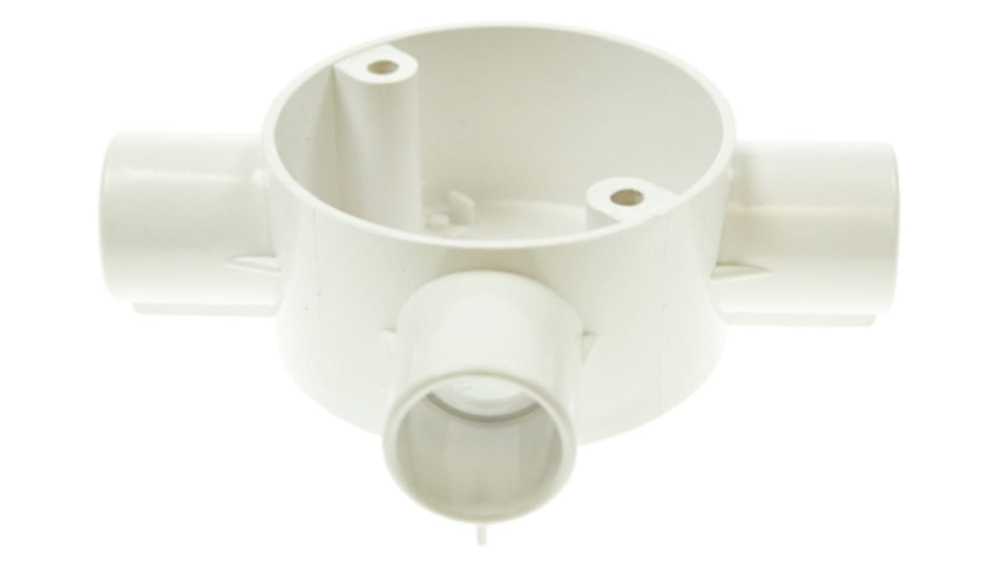 Raccordo per cavi Schneider Electric 25CJB5W, Elemento a T in uPVC, Bianco, 25mm