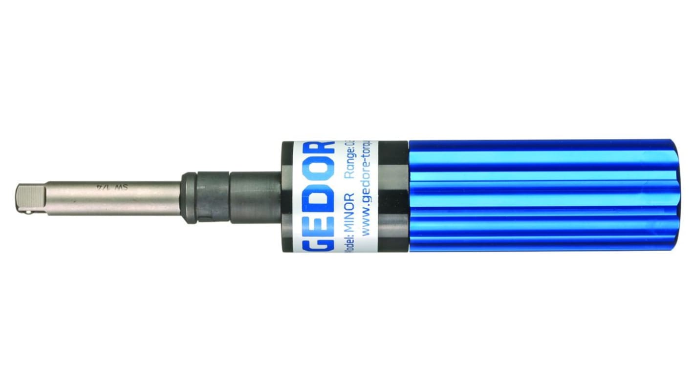 RS PRO Pre-Settable Hex Torque Screwdriver, 0.06 → 4.06Nm, 1/4 in Drive, No, ±6 % Accuracy