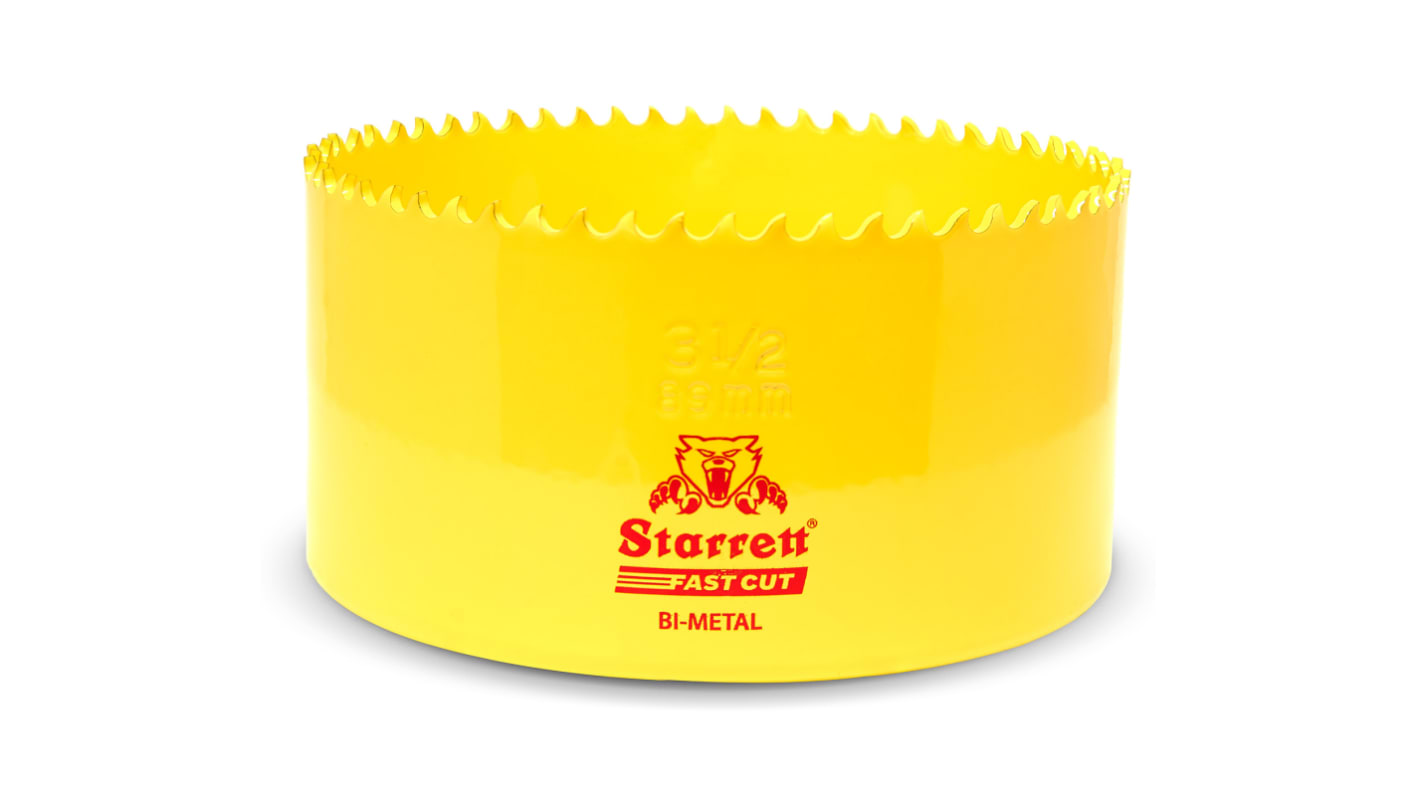 Scie cloche Starrett HSS 89mm, profondeur de coupe 38mm