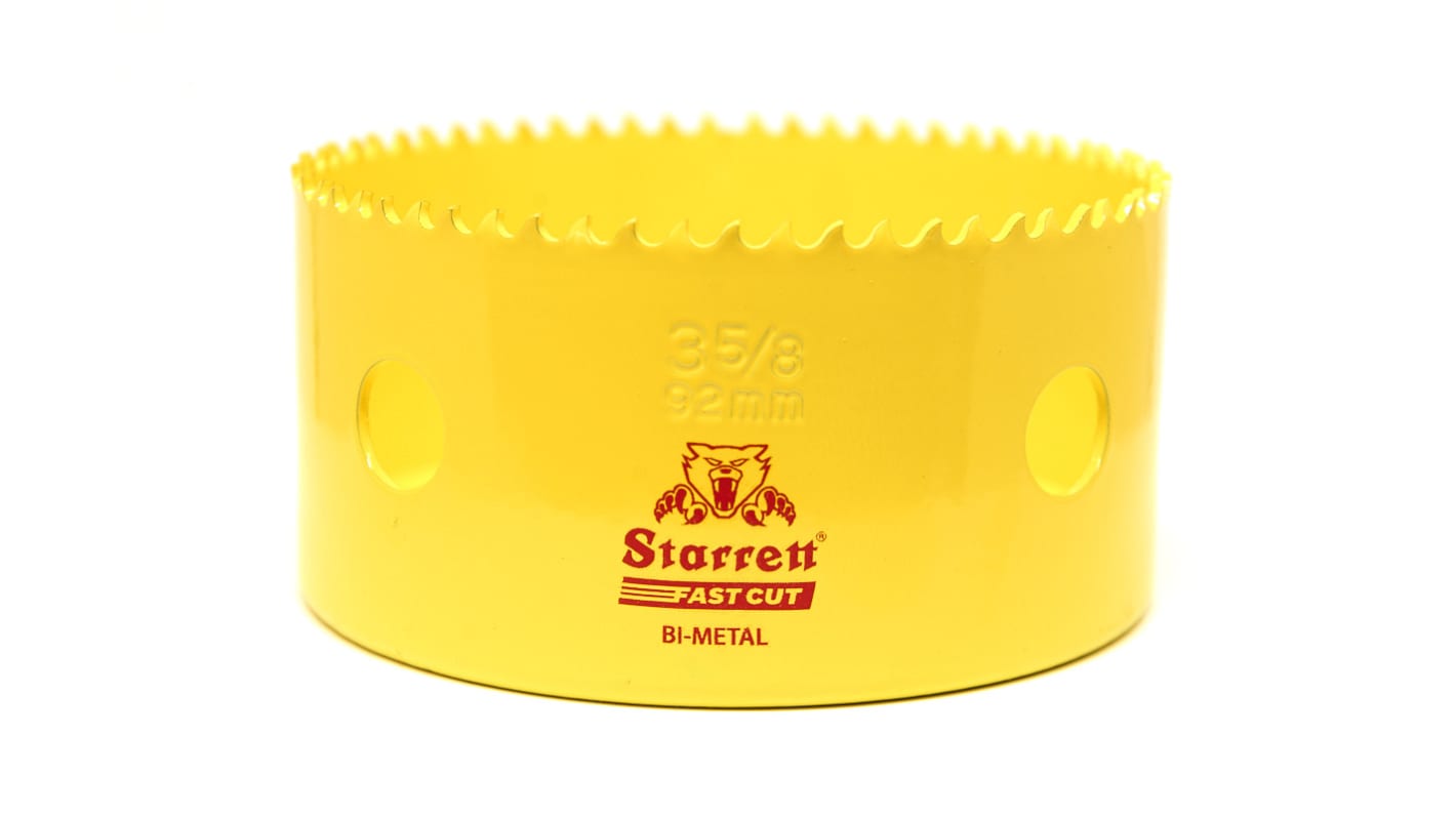 Scie cloche Starrett HSS 92mm, profondeur de coupe 38mm