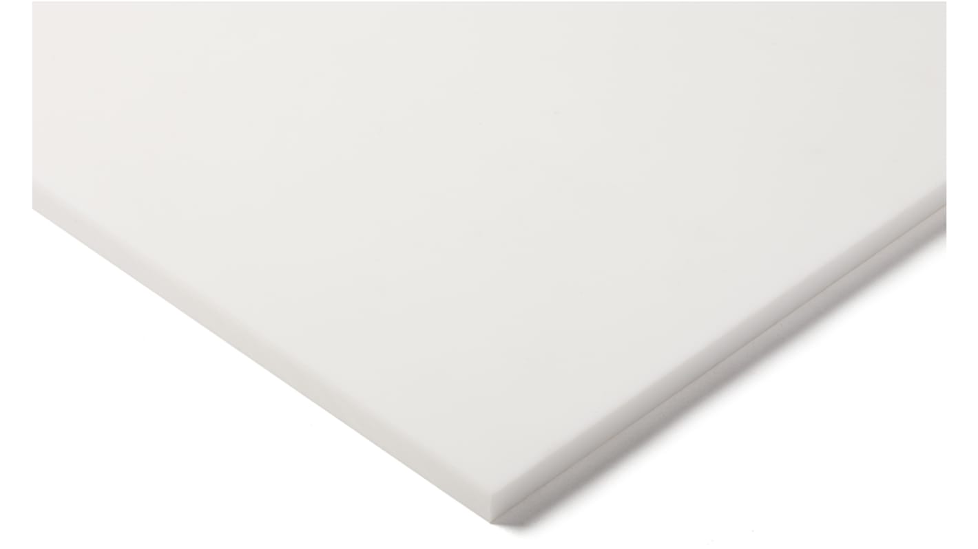 Lámina de plástico, Blanco, 600mm x 300mm x 6mm