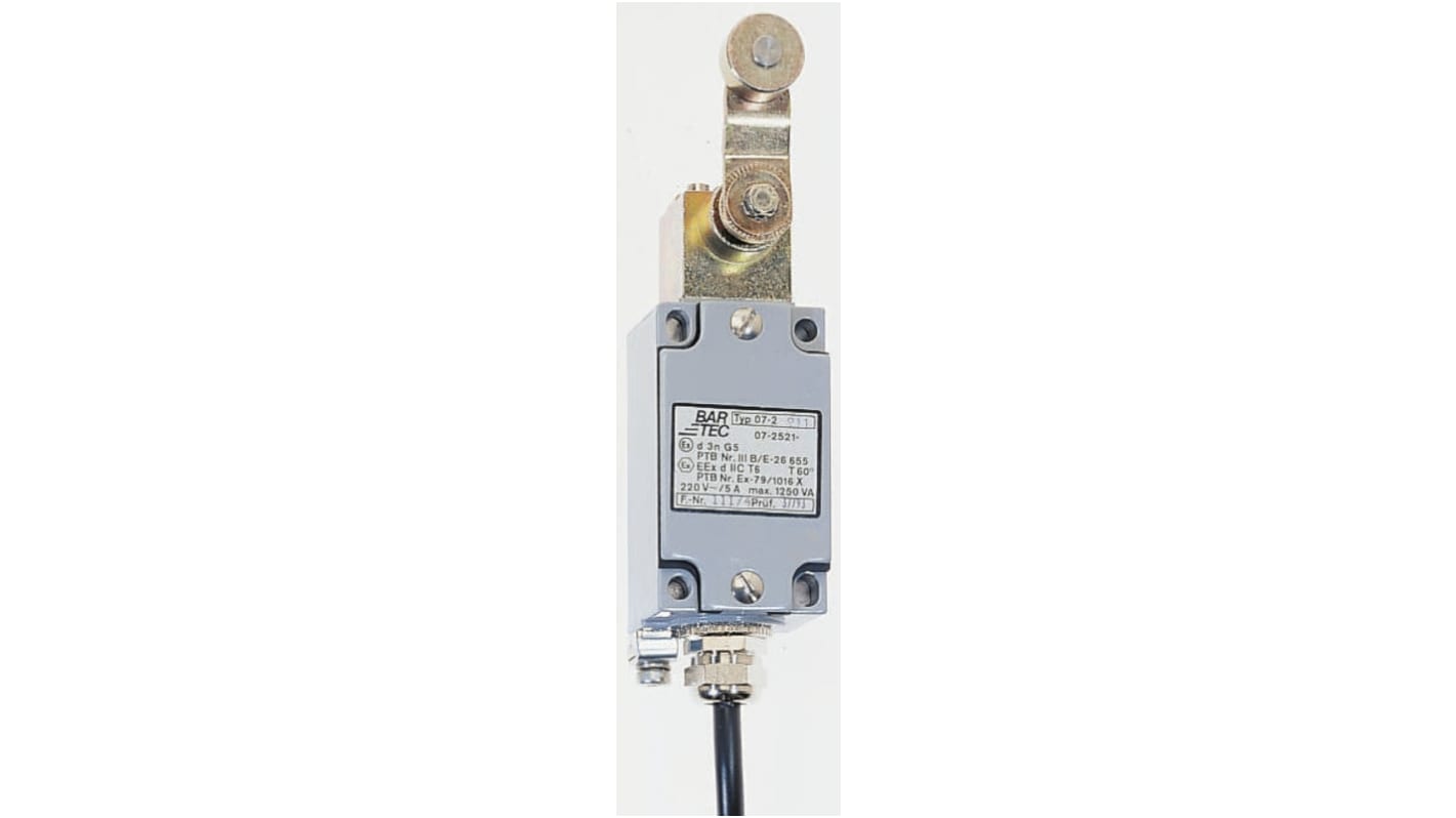 IP66 Snap Action Limit Switch, Plunger, Plastic, NO/NC, 400V