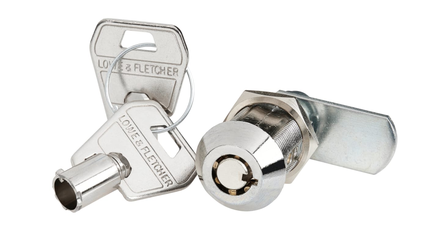 Cerradura tubular de leva Euro-Locks a Lowe & Fletcher group Company, muesca de 19.2 x 16mm, Llave para desbloquear