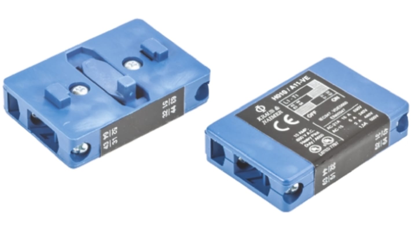 Bloque de contactos auxiliar Kraus & Naimer, montaje: lateral, 1NC + 1NA, 80 A, 100 A
