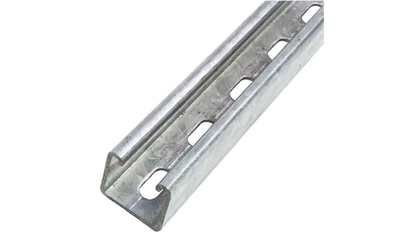 Profilato A taglio in Acciaio inossidabile Unistrut, dimensioni 41 x 41mm, 2m di lunghezza